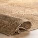 Indian natural Beige Scandinavian rug. Pattern Hemp Jute Rug. Ivory&Beige Rug. Handwoven Rug. 100% Natural Rug