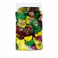 Warheads Extreme Sour 1 Pound Individually Wrapped Assorted Hard Candies - Original Bulk Warhead Extreme Sour Candy In FL OZ Gift Ready Reusable Square Jar