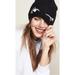 Kate Spade Accessories | Kate Spade Winking Beanie Black Acrylic And Wool Knit Nwt! | Color: Black/White | Size: Os