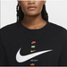 Nike Tops | Nike The Nike Tee Crop Long Sleeve Logo Nike Swoosh Black T-Shirt Women Sz S | Color: Black | Size: S