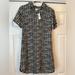 J. Crew Dresses | J. Crew Nwt Black/White Heart Button-Up Dress Size 4 | Color: Black/White | Size: 4