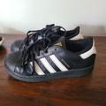 Adidas Shoes | Black Adidas Superstar Shoe | Color: Black | Size: 13b