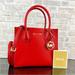 Michael Kors Bags | Michael Kors Mercer Medium Leather Satchel Crossbody Shoulder Bag Purse $498 | Color: Red | Size: Os