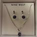 Nine West Jewelry | An Exquisite Nine West Purple Stone Earrings & Necklace Set | Color: Purple | Size: Os