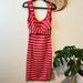 Jessica Simpson Dresses | Jessica Simpson Striped Bodycon Dress In Hot Coral | Color: Pink/White | Size: S