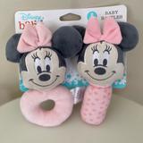 Disney Toys | Disney Baby Minnie Mouse 2 Pack Rattle Set | Color: Pink/White | Size: Osbb