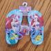 Disney Shoes | Disney Princess The Little Mermaid Ariel Slingback Toddler Flip Flops 9/10 Nwt | Color: Blue/Red | Size: 9.5g