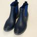 Kate Spade Shoes | Kate Spade Of New York Star Chelsea Navy Blue Rubber Rain Boots Size 9 | Color: Blue | Size: 9