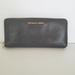 Michael Kors Bags | Michael Kors Mk Zip Around Wallet Organizer Black 8x4 Large Logo Pebble Leather | Color: Black | Size: Os
