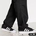 Adidas Shoes | Adidas Nizza Low Canvas Sneaker Mens Size 7.5 Black/White Skate Shoe - Cq2332 | Color: Black/White | Size: 7.5