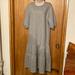 Anthropologie Dresses | Nwt Daily Practice French Terry Dress | Color: Gray/White | Size: M