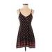 Forever 21 Casual Dress - A-Line V Neck Sleeveless: Black Dresses - Women's Size Small
