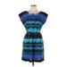 Bebop Casual Dress - Sheath: Blue Tie-dye Dresses - Women's Size Large