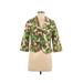 Yoana Baraschi Blazer Jacket: Green Floral Jackets & Outerwear - Women's Size 6