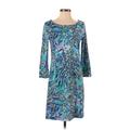 Lilly Pulitzer Casual Dress - Shift: Blue Dresses - Women's Size Small