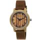 Holzwerk Germany Handmade Designer Women's Watch Men's Watch Eco Natural Wooden Watch Strap Watch Analogue Classic Quartz Watch in Brown with Textile Nylon Strap, brown