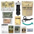 RHINO RESCUE IFAK Trauma Kit, Military First Aid Kit, Refill Supplies, Combat Wound Care Dressing Pack (with 11 pcs)