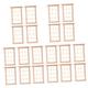 Totority 20 Pcs Dollhouse Window House Accessories for Home Dollhouse Supplies Outdoor Furniture Mini Decor 12 Pane Window Frame Outside Toys for Tiny House Baby Wooden Toddler Miniature
