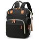 LIMHOO Diaper Bag Backpack Multifunction Travel Bag with USB Charging Port (Black)