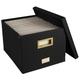 BLU MONACO File Boxes for Hanging Files with Lid: Black Document Organizer Box, Hanging File Box, File Organizer Box, File Storage Box, File Folder Box with Lid for Letter and Legal Size Paperwork