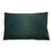 Ahgly Company Patterned Indoor-Outdoor Aquamarine Stone Green Lumbar Throw Pillow