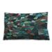 Ahgly Company Patterned Indoor-Outdoor Black Eel Black Lumbar Throw Pillow