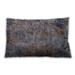 Ahgly Company Mid-Century Modern Indoor-Outdoor Black Eel Black Lumbar Throw Pillow