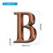 House Numbers 3D Mailbox Letter A-F for Outside, Self Adhesive - Bronze