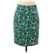 J. by J.Crew Casual Skirt: Green Tropical Bottoms - Women's Size 00