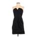 BCBGeneration Cocktail Dress - Mini: Black Solid Dresses - Women's Size 6