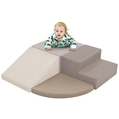 Soft Climb and Crawl Foam Playset, Safe Soft Foam,Kids Crawling and Climbing Indoor Active Play Structure