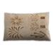 Ahgly Company Patterned Indoor-Outdoor Brown Sand Brown Lumbar Throw Pillow