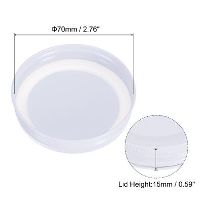 16Pcs Regular/Wide Mouth Tin Plate Mason Jar Lids for Canning Jars