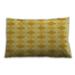 Ahgly Company Patterned Indoor-Outdoor Banana Yellow Lumbar Throw Pillow