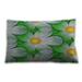 Ahgly Company Patterned Indoor-Outdoor Fall Forest Green Lumbar Throw Pillow