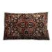 Ahgly Company Traditional Classic Indoor-Outdoor Tiger Orange Brown Lumbar Throw Pillow