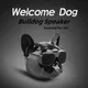 Haut-parleur Bluetooth sans fil pour chien tête de chien tactile basses audio série portable