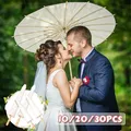 Parasol en Papier pour ixde Mariage Parapluie en Bambou 6/10 Papier Blanc Chinois Patients