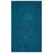 Turquoise 65" x 107" L Area Rug - Lofy Atina Oriental Machine Woven Rectangle 5'5" x 8'11" /Wool Area Rug in Blue 107.0 x 65.0 x 1.0 in blue/Wool | Wayfair