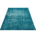 Turquoise 47" x 82" L Area Rug - Lofy Atina Oriental Machine Woven Rectangle 3'11" x 6'10" Wool/Cotton Area Rug in Blue 82.0 x 47.0 x 1.0 in Wool | Wayfair