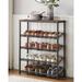 Ivy Bronx Shoe Rack For Entryway, 5 Tier Shoe Storage Shelves, 16-20 Pairs Shoe Organizer, w/ Sturdy Wooden Top & Steel Frame, Free Standing | Wayfair