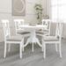 Winston Porter Rashika Round 38.98" Dining Set Wood in White | 29.33 H x 38.98 W x 38.98 D in | Wayfair D0402C0C93FE49E785578257E9AF7D79