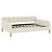 House of Hampton® Jimyah Daybed Upholstered/Velvet in White | 28.7 H x 56.3 W x 80 D in | Wayfair 74D052B7C4AD4B0C9AC565B7FD4F558F