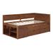 Millwood Pines Cynnthia Daybed in Brown | 34.3 H x 42.4 W x 77.8 D in | Wayfair 62C9F70A39C9400E811F3F2AD0CEA89E