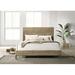 Bayou Breeze Bennard Panel Storage Bed Wood & Upholstered/ in Brown/Gray | 49 H x 80 W x 87 D in | Wayfair E1DF51B5D5B148638486DEB761C0FB05