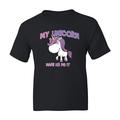 XtraFly Apparel My Unicorn Made Me Do It Animal Lover Cute Gift Youth Toddler Kids Child T-Shirt