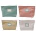 4 Pack Makeup Bag Cosmetic Bag Large Capacity Cosmetic Bag Cosmetic Pouch Zipper Canvas Makeup Bags Travel Toiletry Bag Accessories Organizer for Girls