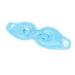 PVC Double-sided Gel Eye Mask Blindfold Style Hot Cold Compress Reusable Plush Hook and Loop Eye Care Mask (Blue)