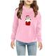 Honeeladyy Kids Fleece Sweatshirts Soft Christmas Print Warm Pullover Shirt Long Sleeve Crew Neck Hooded Sweatshirts for Boys and Girls #Pd-Halloween Gifts