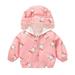 Toddler Boys Girls Jacket Children Kids Baby Cute Cartoon Animals Print Long Sleeve Coats Outwear Outfits Clothing Size 2-3T